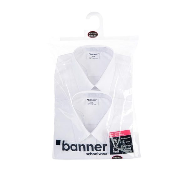 SHORT SLEEVE BLOUSE TWIN PACK, Pyrland School (Taunton Academy), Trull, Wiveliscombe, South Molton Community College, The Castle School, West Somerset College, Bridgwater College Academy Senior, Haygrove School, Robert Blake School, Westfield Academy, Whitstone, Bishop Fox's School, Bishop Henderson Taunton, Court Fields School, Hatch Beauchamp, Monkton Wood (Heathfield) School, Nerrols Primary School, North Town Primary, Oaklands Community School, Preston Academy, Primrose Lane Primary School, St Dunstans, St Gildas Primary School, St Michaels Academy, Stanchester Academy, Trent Youngs Endowed, Chew Valley, Countess Gytha Primary School, Crispin School, Gillingham Primary School, Huish Episcopi Academy, Huish Primary School, Milford Junior School, King Ina Academy, Barwick and Stoford, Bucklers Mead Academy